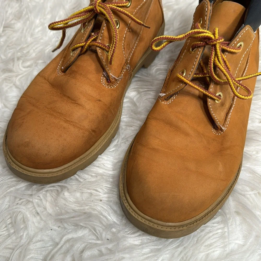 TIMBERLAND CHUKKA TAN LEATHER WATERPROOF BOOTS